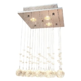 Lightess Modern Crystal Chandelier Lighting Pendant Lamp Flush Mount Light Fixtures