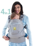 LILLEbaby 4 in 1 ESSENTIALS Baby Carrier – Grey w/ Eternity Knot
