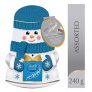 Lindt Lindor Christmas Snowman Wobble Tin Assorted Chocolate, 240g