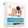 LinenSpa Premium Mattress Protector, 100-Percent Waterproof, Hypoallergenic, Vinyl Free, Queen/White