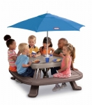 Little Tikes Fold ‘n Store Picnic Table with Market Umbrella