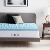 LUCID 2 Inch 5 Zone Gel Memory Foam Mattress Topper