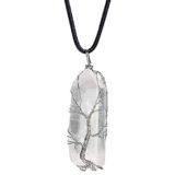 Lullabb Tree of Life Chakra Natural Clear Quartz Necklace