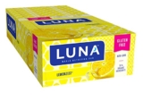LUNA BAR – Gluten Free Bar – Lemon Zest Flavor – (48 Gram Snack Bar, 15 Count)