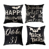 LUTER 4Pcs Halloween Pillow Case