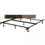 MALOUF Structures Heavy Duty 7-Leg Adjustable Metal Bed Frame with Center Support and Rug Rollers, (Queen, Full XL, Full, Twin XL, Twin)