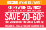 Mark’s Boxing Week Blowout
