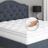 Sleep Mantra Plush Quilted Pillow Top with Down Alternative Fill