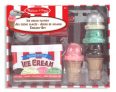 Melissa & Doug Scoop and Stack Ice Cream Cone Magnetic Pretend Play Set
