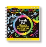 Melissa & Doug Scratch Art Doodle Pad With 16 Scratch-Art Boards and Wooden Stylus