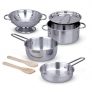 Melissa & Doug Stainless Steel Pots & Pans Play Set