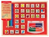Melissa & Doug Wooden Favorite Things Stamp Set