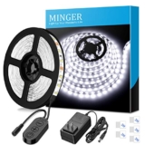 MINGER 16.4ft/5M LED Flexible Strip Light Kit, Daylight White