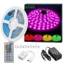 MINGER LED Light Strip Waterproof 16.4ft RGB