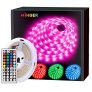 MINGER LED Strip Lights, 16.4ft LED Light Strip with Remote and Control Box