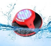 MORRWIN Pool Floating IPX7 Waterproof Bluetooth Speaker, Red