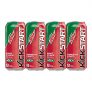 Mountain Dew Kickstart Fruit Punch Carbonated Soft Drink, 473 mL Cans, 12 Pack