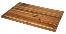 Mountain Woods Extra Large Acacia Edge Grain Prep Station Cutting Board with Juice Groove