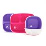 Munchkin Splash Toddler Divided Plate and Bowl Dining Set, Pink/Purple, 4 Piece