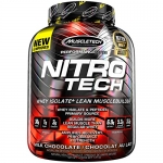 MuscleTech NitroTech Whey Protein Powder, Whey Isolate and Peptides, Chocolate, 4 Pound