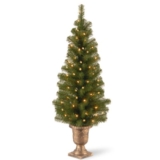 National Tree 4 Foot Montclair Spruce Entrance Tree with 50 Clear Lights in Decorative Urn