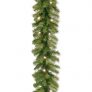 National Tree 9 Foot by 10 Inch Norwood Fir Garland with 50 Battery Operated Warm White LED Lights