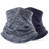 Polar Fleece Ski Face Mask Cover/ Neck Warmer, 2 Pack