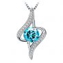 J.Rosée Jewelry Sterling Silver Pendant Necklace “The Eye of Lover”