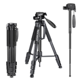 Neewer Portable 70 inches Aluminum Alloy Camera Tripod Monopod with 3-Way Swivel Pan