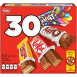 NESTLÉ MINIS Assorted Bars – KITKAT, Coffee Crisp, AERO, Smarties – 303g (Pack of 30)