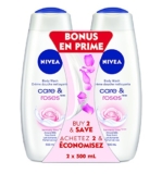 NIVEA Care & Roses Body Wash, 2 X 500ml