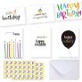 Ohuhu Happy Birthday Gift Cards, 48 Assorted Folded Kids Birthday Greeting Blank Note Cards W/ 48 White Envelopes and 48 Stickers, 4 x 6 inch