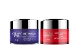 Olay Regenerist Retinol 24 Night Eye Cream 15 ml and Regenerist Micro-Sculpting Face Moisturizer 15ml