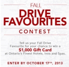 Ontario Fall Drive Favourites Contest