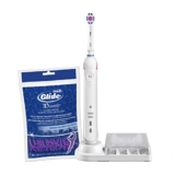Oral-B Power 3D White and Bright Kit: 3000 3D White Electric Toothbrush With White Refill Head and Radiant Mint Flavor Floss Picks