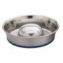 Our Pets Premium DuraPet Slow Feed Dog Bowl Large, Silver