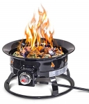 Outland Deluxe Outdoor Portable Propane Gas Fire Pit with Cover & Carry Kit