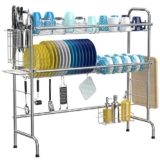 iSPECLE 2-Tier Over The Sink Dish Drying Rack