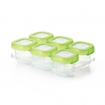 OXO Tot Baby Blocks Freezer Storage Containers, Green, 2 Ounce