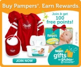 Pampers Gifts To Grow Program – 100 Free Points For New Members