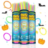 Party Sticks Glow Sticks Party Favors 300pk and Connectors – 8″