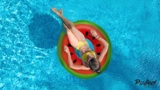 Inflatable Watermelon Giant Swim Ring