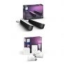 Philips Hue Colour and White Ambiance Starter Kit Smart Light Bulb and Play Double Kit – Black Finish