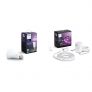 Philips Hue White Ambiance & Colour A19 Single with Bluetooth + Lightstrip Plus V4 2m Base kit, Colour