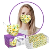 Premium 3-Ply Non-Medical Adults Disposable Face Mask (50 Pack), Pineapple