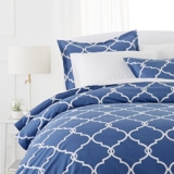 Pinzon 300-Thread-Count 100% Cotton Cool Percale Duvet Cover Set, King, Bijou Blue