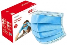 PISEN 100pcs Disposable Face Masks Non-Medical, Blue