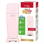 Playtex Baby Diaper Genie Elite Diaper Pail System with Front Tilt Pail for Easy Diaper Disposal, Pink