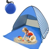 Pop Up Beach Tent, 2-3 Person, Stripe Blue