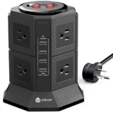 Power Strip Tower Gaming Surge Protector